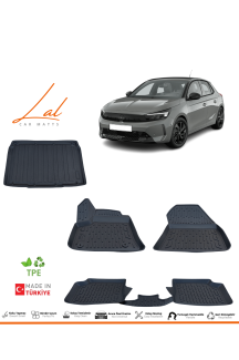 Opel Corsa Elektrikli 3D Havuzlu Paspas Bagaj Havuzu Seti 2019+