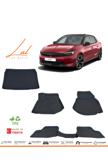 Opel Corsa F 2020 Sonrası 3D Havuzlu Paspas Bagaj Havuzu Seti
