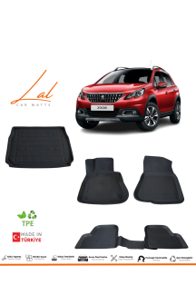 Peugeot 2008 3D Havuzlu Paspas Bagaj Havuzu Seti 2013-2019