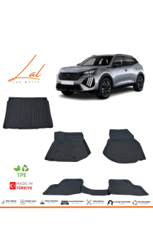 Peugeot 2008 3D Havuzlu Paspas Alt Kademe Bagaj Havuzu Seti 2019+