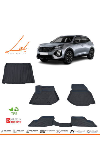 Peugeot 2008 3D Havuzlu Paspas Alt Kademe Bagaj Havuzu Seti 2019+ - 0