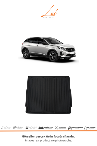 Peugeot 3008 Crossover 2017+ 3D Havuzlu Paspas Üst Kademe Bagaj Havuzu Seti - 3