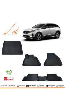 Peugeot 3008 3D Havuzlu Paspas Üst Kademe Bagaj Havuzu Seti 2016-2024