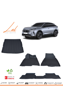 Peugeot 3008 Hybird 3D Havuzlu Paspas Alt Kademe Bagaj Havuzu Seti 2024+