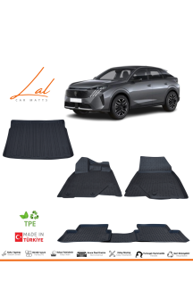 Peugeot E 3008 (elektrikli) 3D Havuzlu Paspas Üst Kademe Bagaj Havuzu Seti 2024+