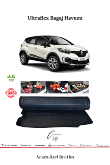 Renault Captur 2013-2020 3D Bagaj Havuzu