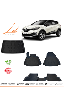 Renault Captur 2013-2020 3D Havuzlu Paspas Bagaj Havuzu Seti