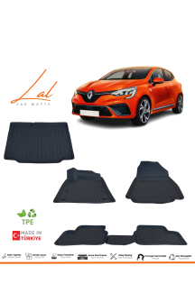 Renault Clio 5 3D Havuzlu Paspas Bagaj Havuzu Seti 2019+