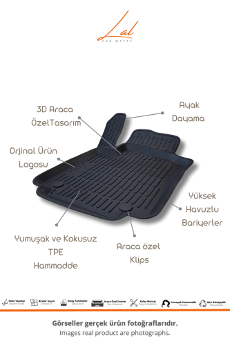 Renault Clio 4 Hatchback 3D Havuzlu Paspas 2012-2019 - 2