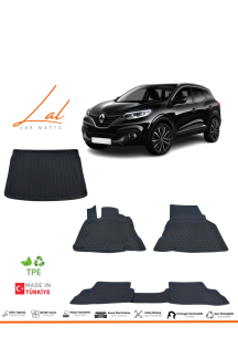 Renault Kadjar 3D Havuzlu Paspas Bagaj Havuzu Seti