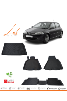 Renault Megane 2 Hatchback 3D Havuzlu Paspas Bagaj Havuzu Seti 2002-2009