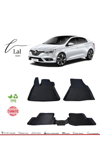 Renault Megane 4 Sedan 3D Havuzlu Paspas - 0