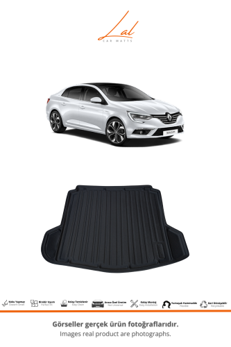 Renault Megane 4 Sedan 3D Havuzlu Paspas Bagaj Havuzu Seti - 3