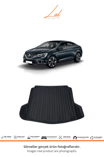 Renault Megane 4 Sedan 3D Havuzlu Paspas Bagaj Havuzu Seti 2016+ - 3