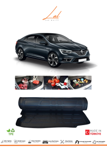 Renault Megane 4 Sedan Çift Cepli 3D Bagaj Havuzu 2016+