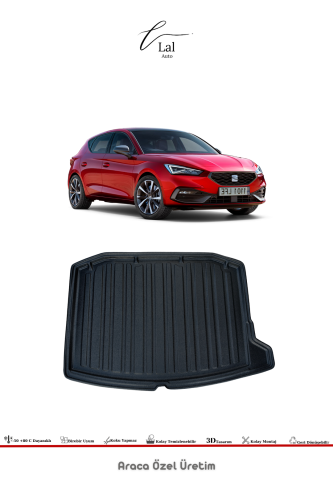 Seat Leon Mk4 Manuel 2021 Sonrası 3D Havuzlu Paspas Bagaj Havuzu Seti - 3