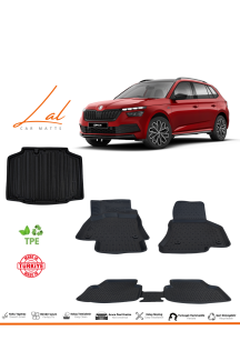 Skoda Kamiq 2020+ 3D Havuzlu Paspas Bagaj Havuzu Seti