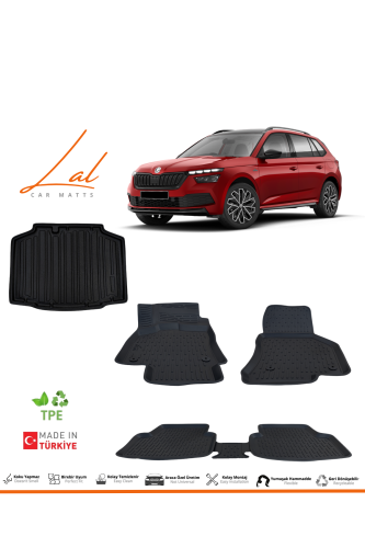 Skoda Kamiq 3D Havuzlu Paspas Alt Kademe Bagaj Havuzu Seti 2019+ - 0