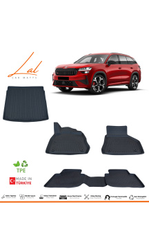 Skoda Kodiaq 3D Havuzlu Paspas Alt Kademe Bagaj Havuzu Seti 2024+