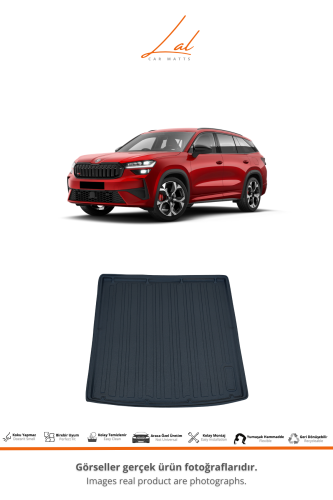 Skoda Kodiaq 3D Havuzlu Paspas Üst Kademe Bagaj Havuzu Seti 2024+ - 3
