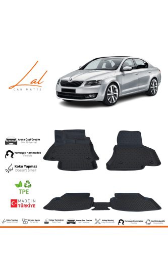 Skoda Octavia 3D Havuzlu Paspas 2013-2020 - 0