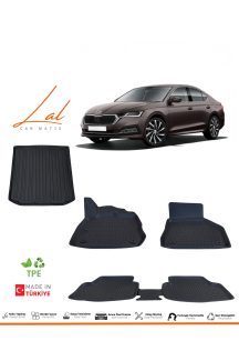 Skoda Octavia 3D Havuzlu Paspas Bagaj Havuzu Seti 2021+