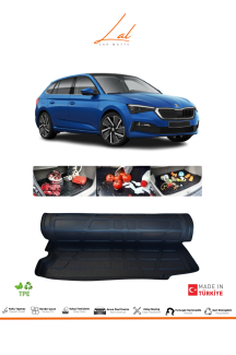 Skoda Scala Alt Kademe 3D Bagaj Havuzu 2019+