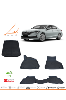 Skoda Superb 3D Havuzlu Paspas Bagaj Havuzu Seti 2024+