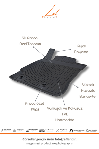 Toyota Corolla 3D Havuzlu Paspas Bagaj Havuzu Seti 2007-2013 - 2