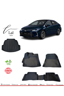 Toyota Corolla 2019 Sonrası 3D Havuzlu Paspas Bagaj Havuzu Seti
