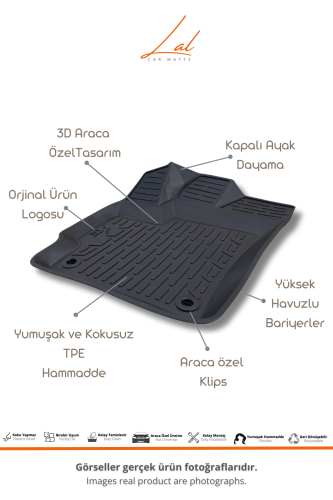 Toyota Corolla 3D Havuzlu Paspas 2019+ - 2