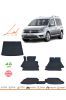 Volkswagen Caddy 2011-2021 3D Havuzlu Paspas Bagaj Havuzu Seti - Thumbnail (1)