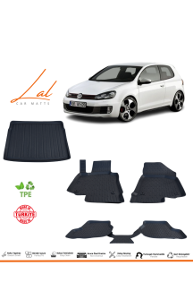 Volkswagen Golf 6 2009-2012 3D Havuzlu Paspas Bagaj Havuzu Seti