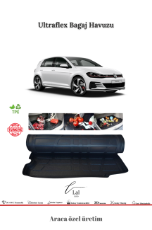 Volkswagen Golf 7 2012-2020 3D Üst Bagaj Havuzu
