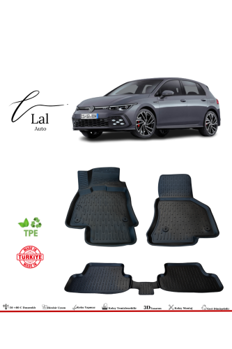 Volkswagen Golf 8 Manuel 3D Havuzlu Paspas - 0