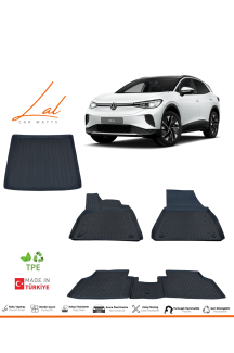 Volkswagen ID4 3D Havuzlu Paspas Üst Kademe Bagaj Havuzu Seti 2021+