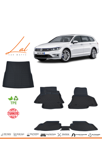 Volkswagen Passat B8 Variant 2015+ 3D Havuzlu Paspas Bagaj Havuzu Seti - 0