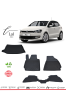 Volkswagen Polo 2009-2017 3D Havuzlu Paspas Üst Kademe Bagaj Havuzu Seti - Thumbnail (1)