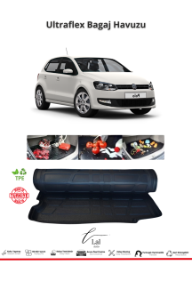 Volkswagen Polo 2010-2017 Uyumlu 3D Üst Bagaj Havuzu