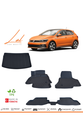 Volkswagen Polo 3D Havuzlu Paspas Üst Kademe Bagaj Havuzu Seti 2017-2021 - 0