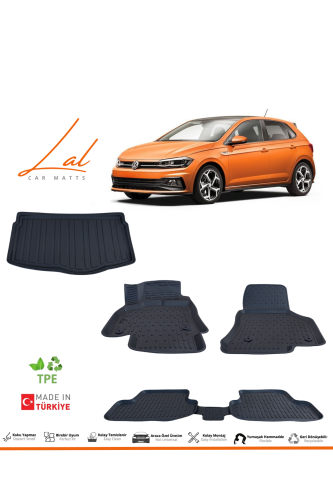 Volkswagen Polo 3D Havuzlu Paspas Alt Kademe Bagaj Havuzu Seti 2017-2021 - 0