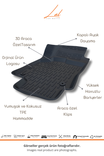 Volkswagen Polo (Trendline) 3D Havuzlu Paspas Bagaj Havuzu Seti 2017-2021 - 2