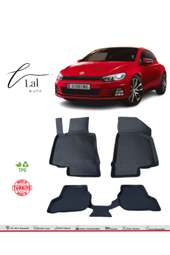 Volkswagen Scirocco 2009 Sonrası 3D Havuzlu Paspas - 0