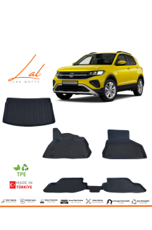 Volkswagen T Cross 3D Havuzlu Paspas Üst Kademe Bagaj Havuzu Seti 2019+