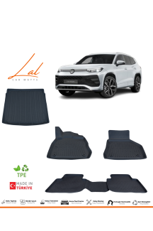 Volkswagen Tayron 3D Havuzlu Paspas Alt Kademe Bagaj Havuzu Seti 2024+